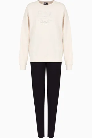 EA7 Tuta in misto cotone e modal stretch