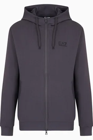 EA7 Felpa con cappuccio Core Identity in cotone
