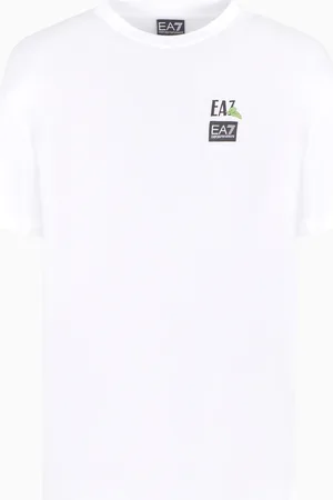 EA7 T-shirt girocollo Graphic Series in jersey di cotone