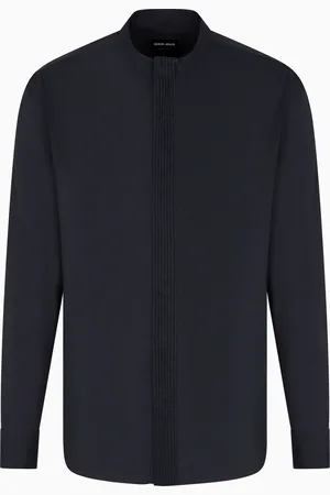 Giorgio Armani Camicia regular fit in twill di cotone luxury