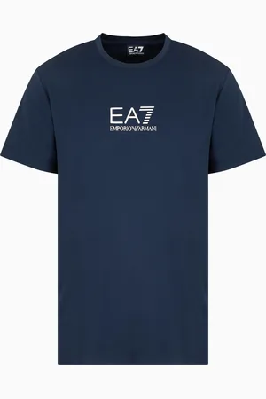 EA7 T-shirt girocollo Gold Label in jersey di viscosa