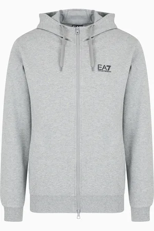 EA7 Felpa con cappuccio Core Identity in cotone