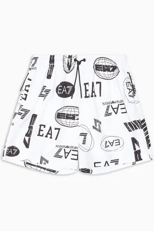 EA7 Costume boxer Logo Series con stampa logo all-over