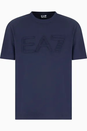 EA7 T-shirt Logo Series a maniche corte in jersey di cotone organico