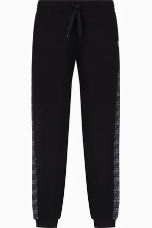 EA7 Pantaloni jogger Logo Series in misto cotone
