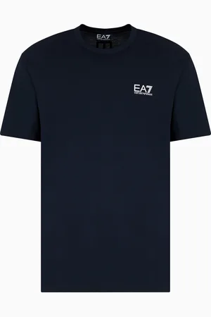 EA7 T-shirt Logo Series in jersey di cotone