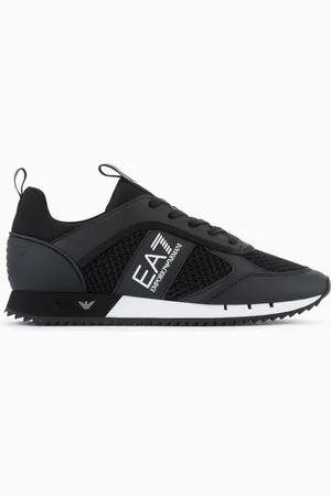 EA7 Sneakers Black and White Carbon