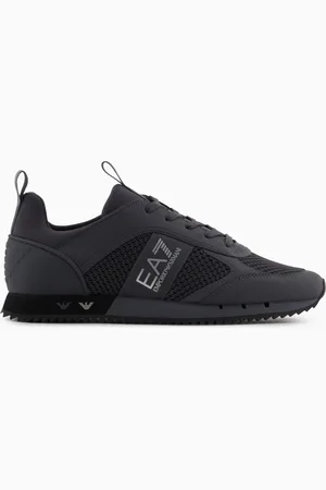 EA7 Sneakers Black and White Carbon