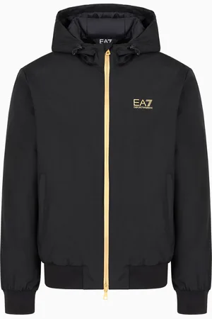 EA7 Bomber con cappuccio Core Identity in tessuto tecnico
