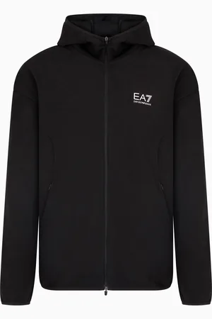 EA7 Felpa con cappuccio Dynamic Athlete in tessuto tecnico Natural VENTUS7