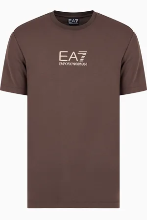 EA7 T-shirt girocollo Gold Label in jersey di viscosa
