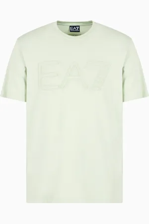 EA7 T-shirt Logo Series a maniche corte in jersey di cotone organico