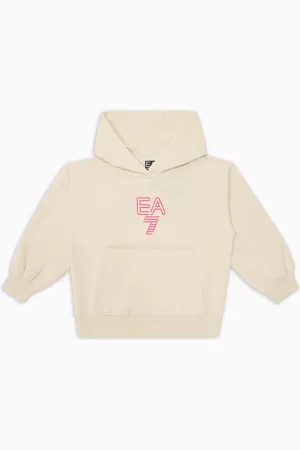 EA7 Felpa con cappuccio Visibility Girl in cotone stretch