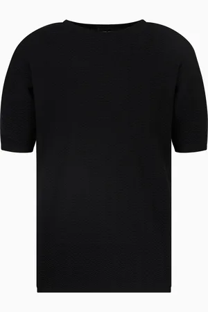 Giorgio Armani Maglia girocollo in lana vergine chevron