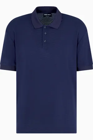 Giorgio Armani Polo in viscosa ricamata