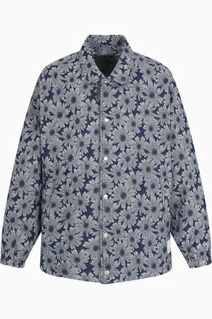 Emporio Armani Giacca in denim fiori jacquard all over Capsule Peace ASV