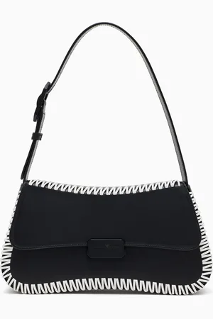 Emporio Armani Borsa a spalla in pelle con intreccio