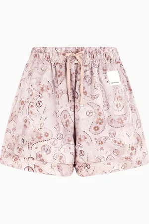 Emporio Armani Shorts in satin stampa paisley all over Capsule Peace ASV