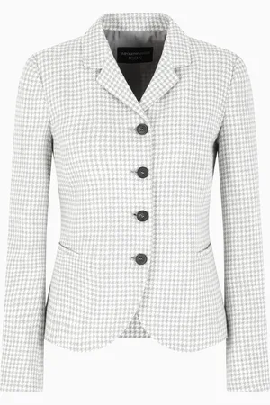 Emporio Armani Giacca in jacquard motivo pied de poule Icon