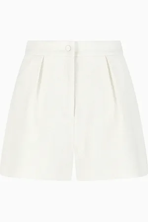 Emporio Armani Shorts in misto lana effetto micro bouclé