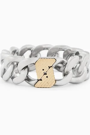 Emporio Armani Anello in acciaio inossidabile bicolore