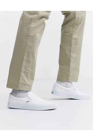 Vans Classic - Scarpe di tela bianche senza lacci