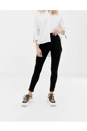 ONLY Royal - Jeans skinny a vita alta neri