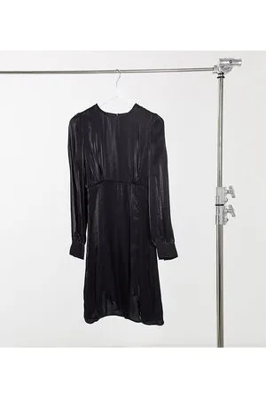 Y.A.S Shine - Vestito corto setoso con finiture in pizzo