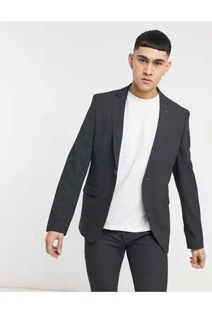 Bolongaro Giacca da abito skinny in tinta unita grigia
