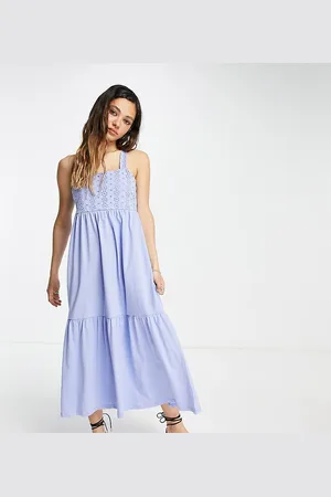 ONLY Esclusiva - Vestito lungo con dettagli in pizzo