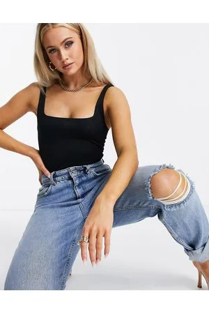 Flounce London Body basic con scollo squadrato