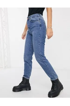 Noisy May Isobel - Mom jeans premium a vita alta medio