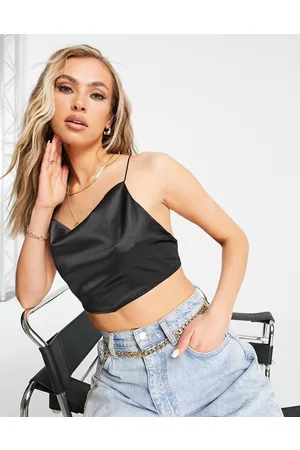 ASOS Top aderente con allacciatura sul retro