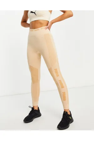 PUMA Training Evoknit - Leggings beige tenue senza cuciture