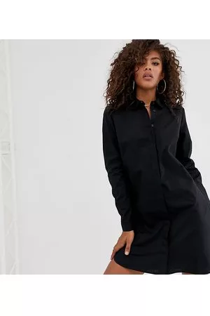 ASOS ASOS DESIGN Tall - Vestito camicia corto in cotone