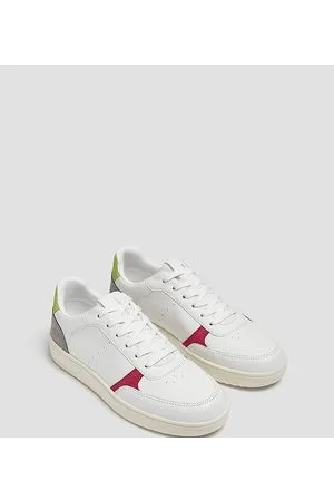 Pull&Bear Sneakers rétro bianche colorblock