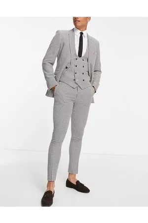 ASOS Pantaloni da abito super skinny, colore con motivo pied de poule