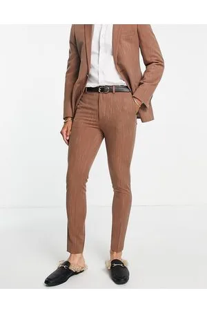 ASOS Pantaloni da abito super skinny, colore gessato