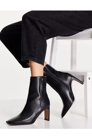 ASOS Remmy - Stivali rétro con tacco neri