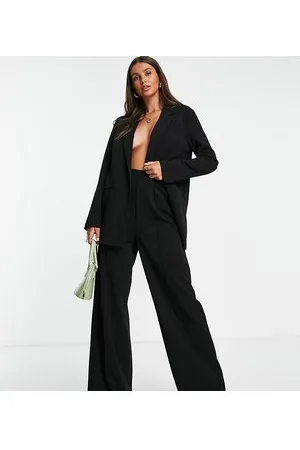 ASOS ASOS DESIGN Tall - Pantaloni neri con fondo ampio extra larghi in jersey