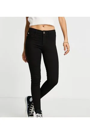 River Island Jeans skinny a vita medio alta neri
