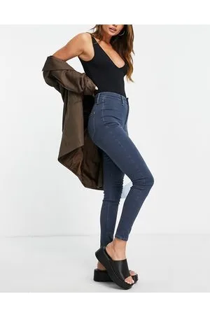River Island Kaia - Jeans skinny a vita alta blu indaco
