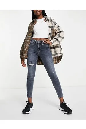 River Island Molly - Jeans skinny a vita medio alta in denim scuro