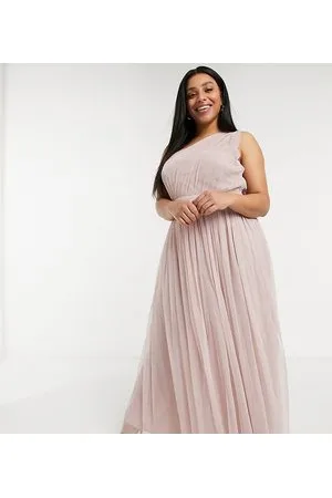 ANAYA Anaya With Love Plus - Vestito lungo per damigella monospalla in tulle, colore