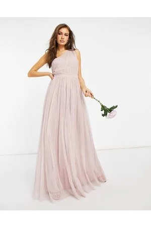 ANAYA With Love - Vestito lungo per damigella monospalla in tulle, colore