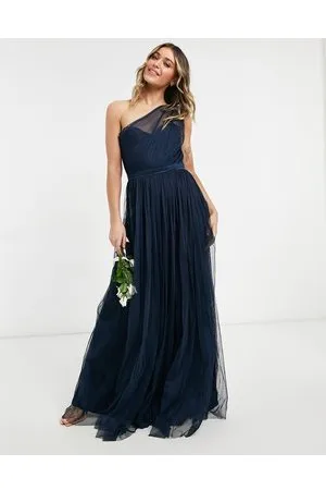 ANAYA With Love - Vestito lungo per damigella monospalla in tulle, colore
