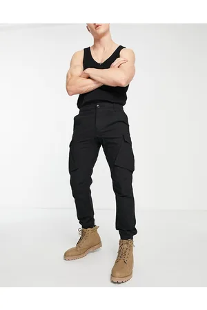 River Island Pantaloni cargo affusolati neri
