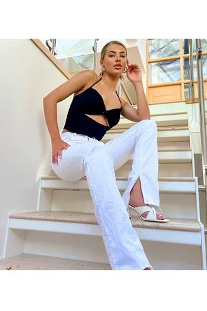 AsYou Top allacciato al collo incrociato sul davanti con cut-out