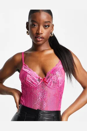 I saw it first Body in pizzo vivo con scollo profondo