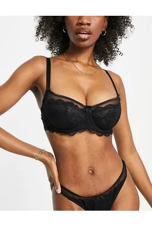 Ivory Rose Lingerie Ivory Rose Coppe Grandi - Reggiseno a balconcino non imbottito con ferretto